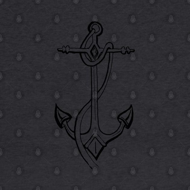 Tall Anchor by IrenesGoodies